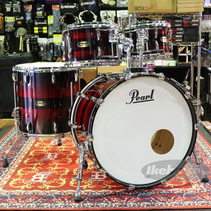 Pearl Masters Maple Gum -MMG- 4pc Drum Kit/Red Burst Tribandの画像